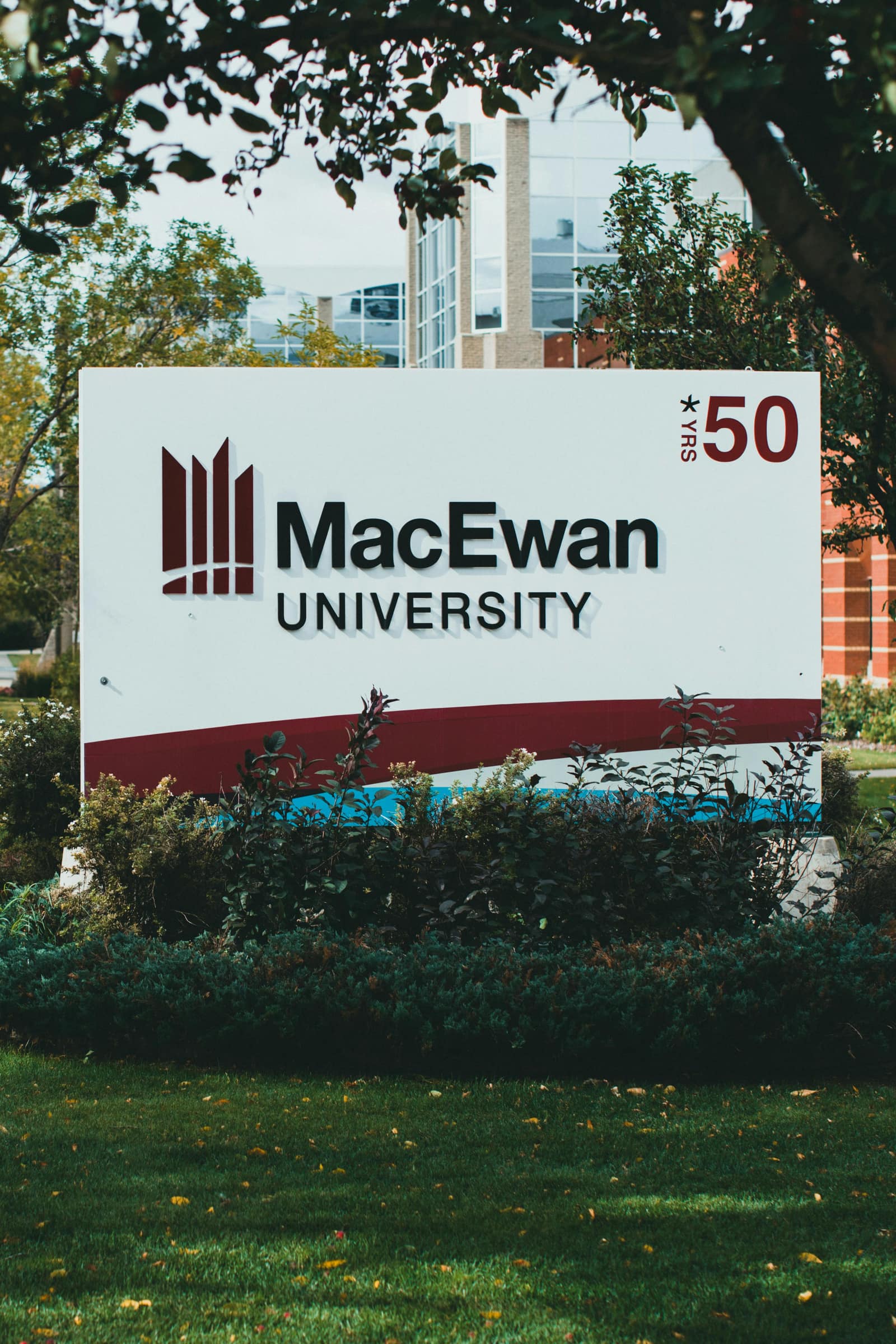 University campus sign in Canada